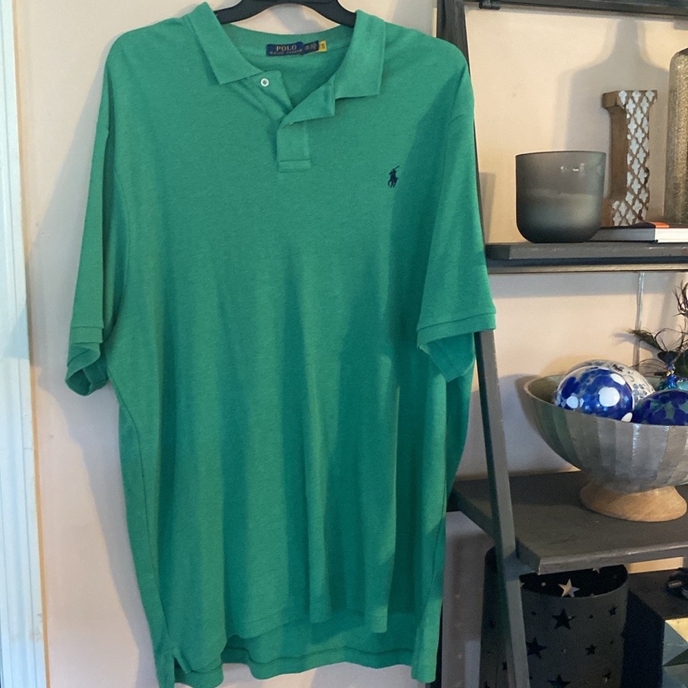 Ralph Lauren Green Polo Shirt Classic Style XXL